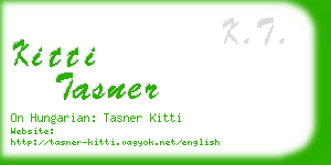 kitti tasner business card